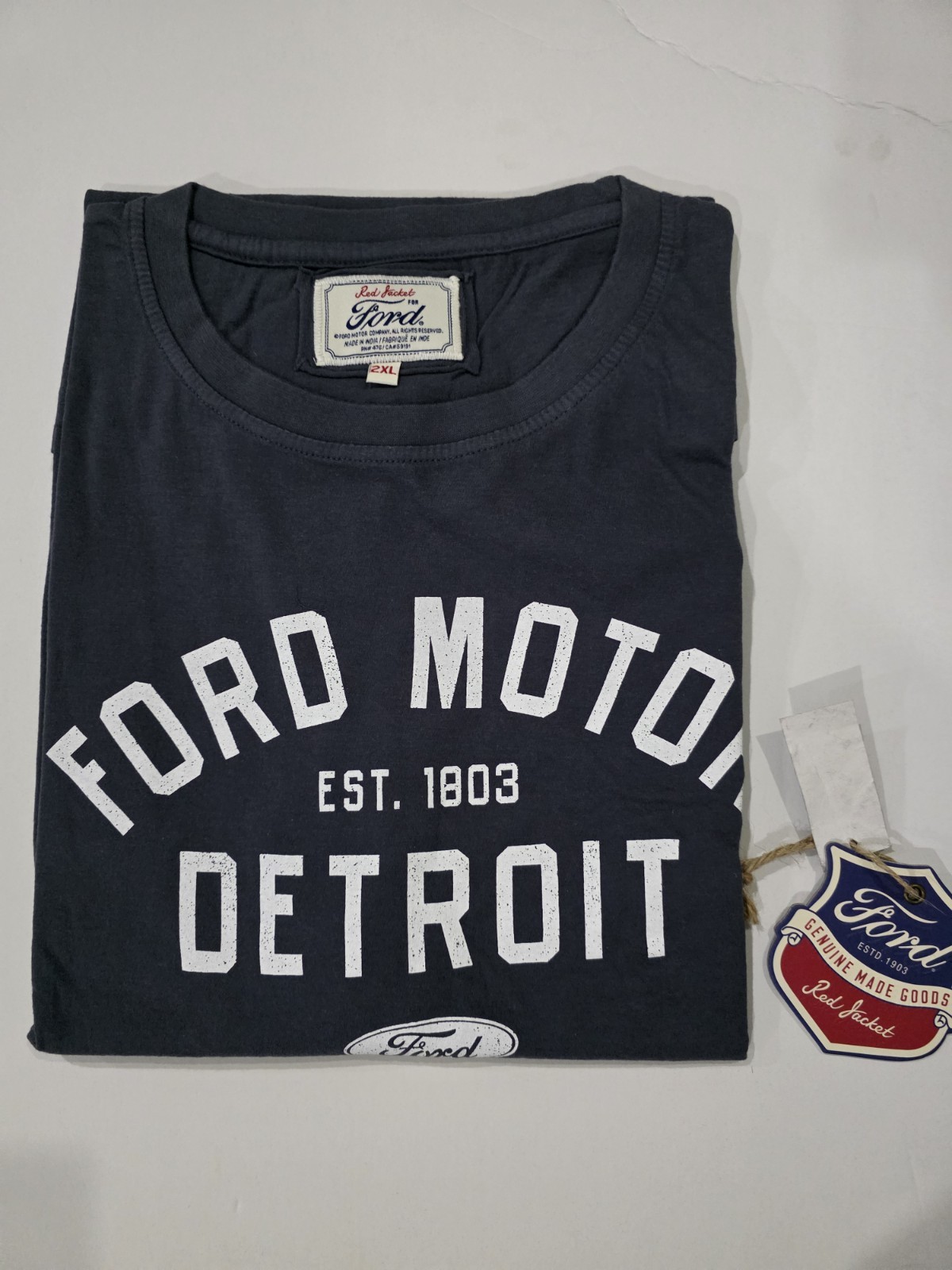 Ford Motor Company Spellout Logo Auto Promo T-Shirt American Needle 2XL
