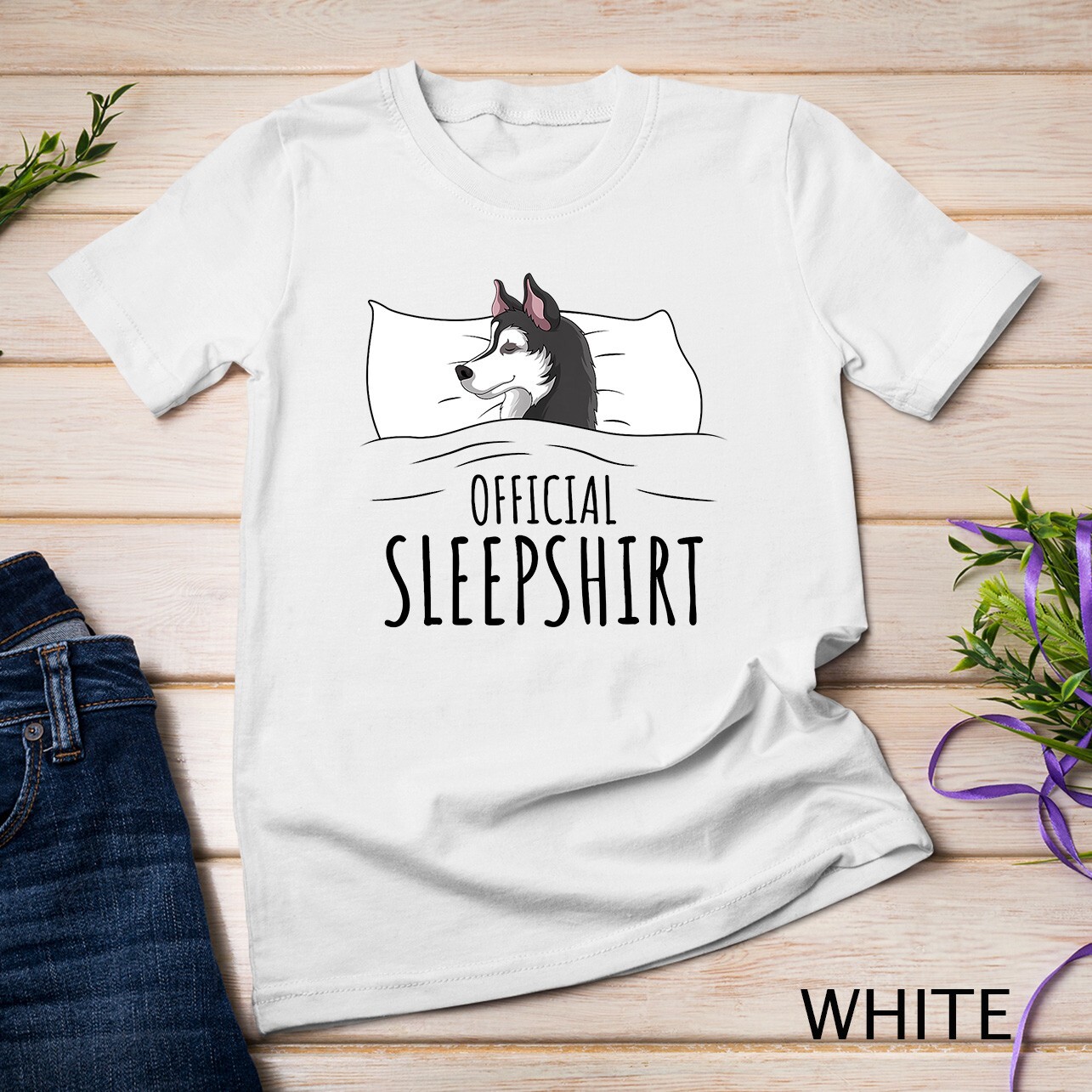 Husky Dog Official Sleepshirt T-Shirt Unisex T-shirt