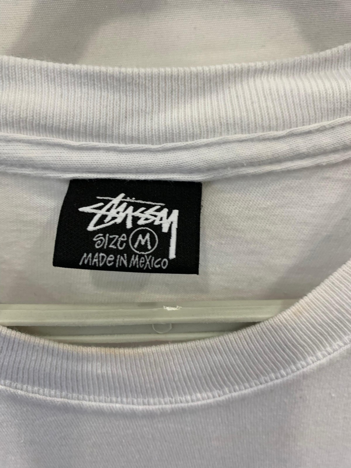 Authentic Stüssy Eye Graphic T-Shirt White Men’s Size Medium Streetwear.#241