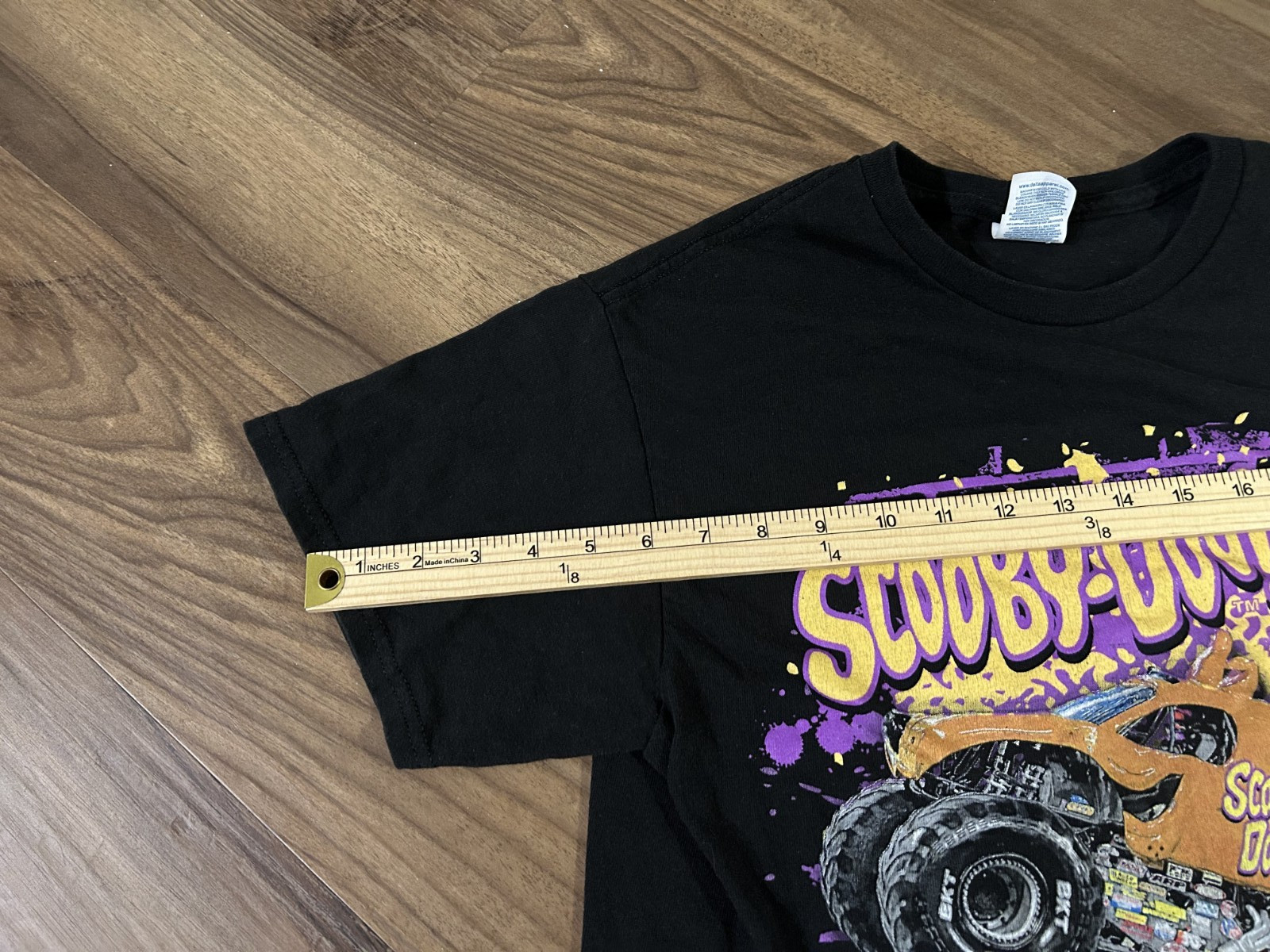 2020 Scooby-Doo! Monster Jam Tshirt Delta Pro Weight Black Size Medium Rare