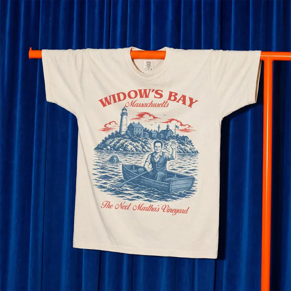 Widow&rsquo;s Bay Travel T-Shirt, Funny Retro TV Graphic Tee