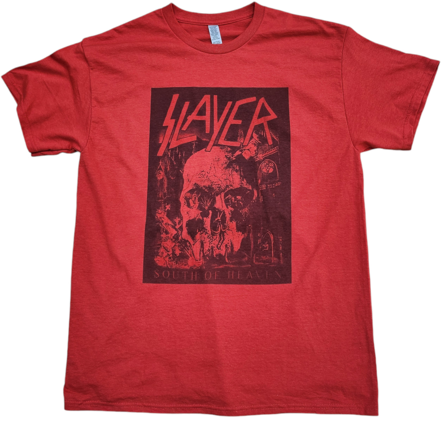 SLAYER – SOUTH OF HEAVEN – NEW inferno Red Color T-shirt