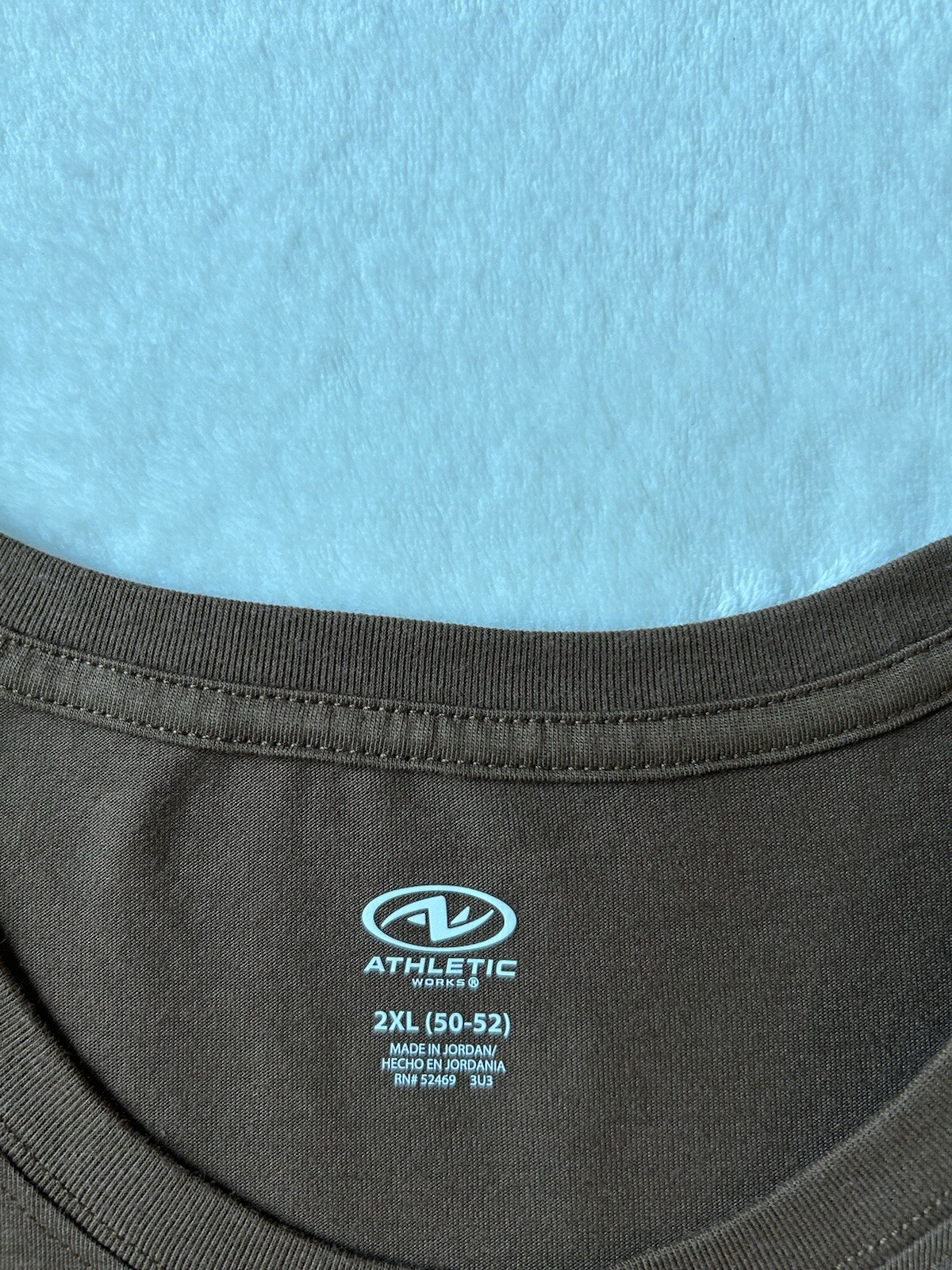 Athletic Works Mens Brown Latte Driworks Tri-Blend Pocket T-Shirt 2XL (50-52)NEW