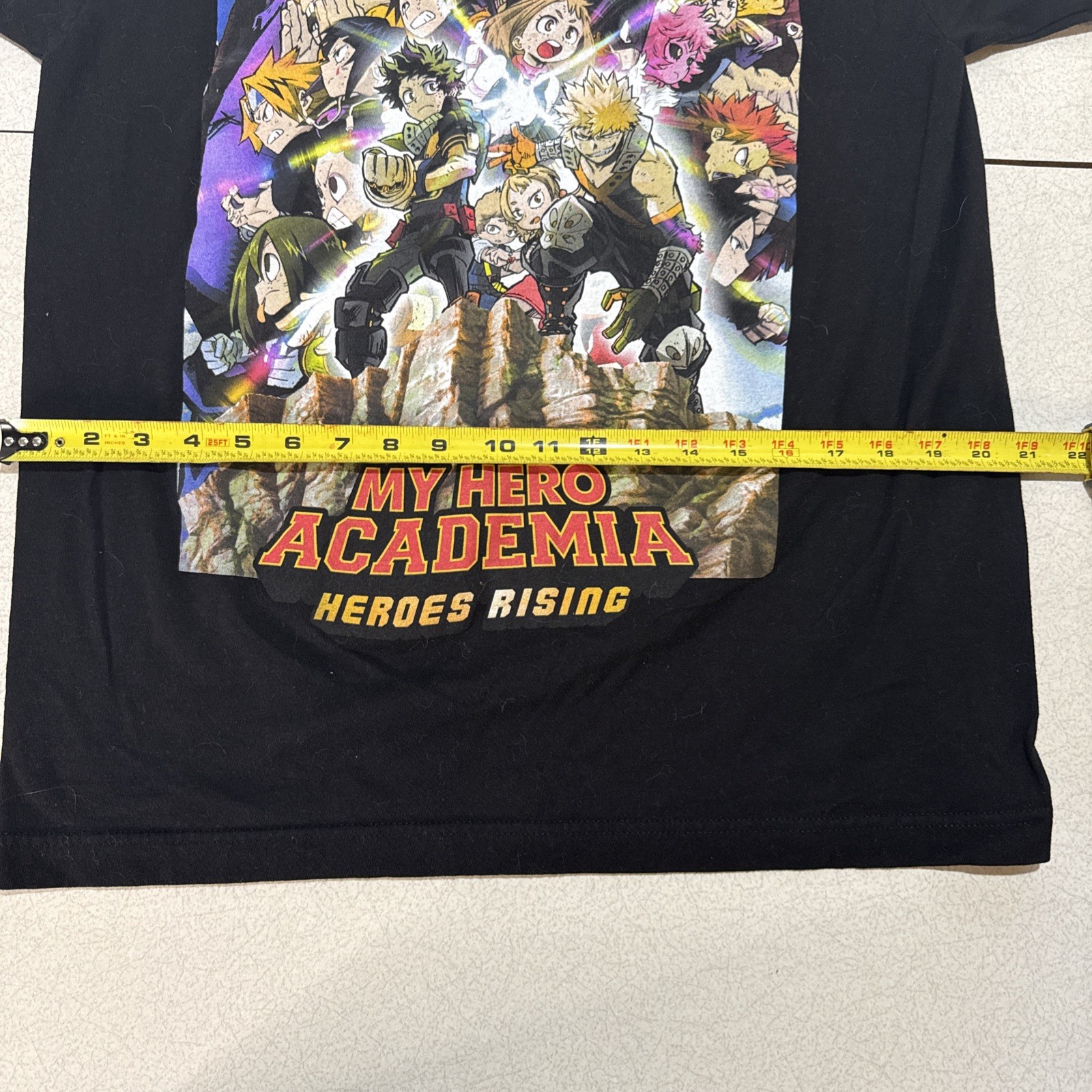 My Hero Academia Short Sleeve Shirt – Size Large – Black – 100% Cotton