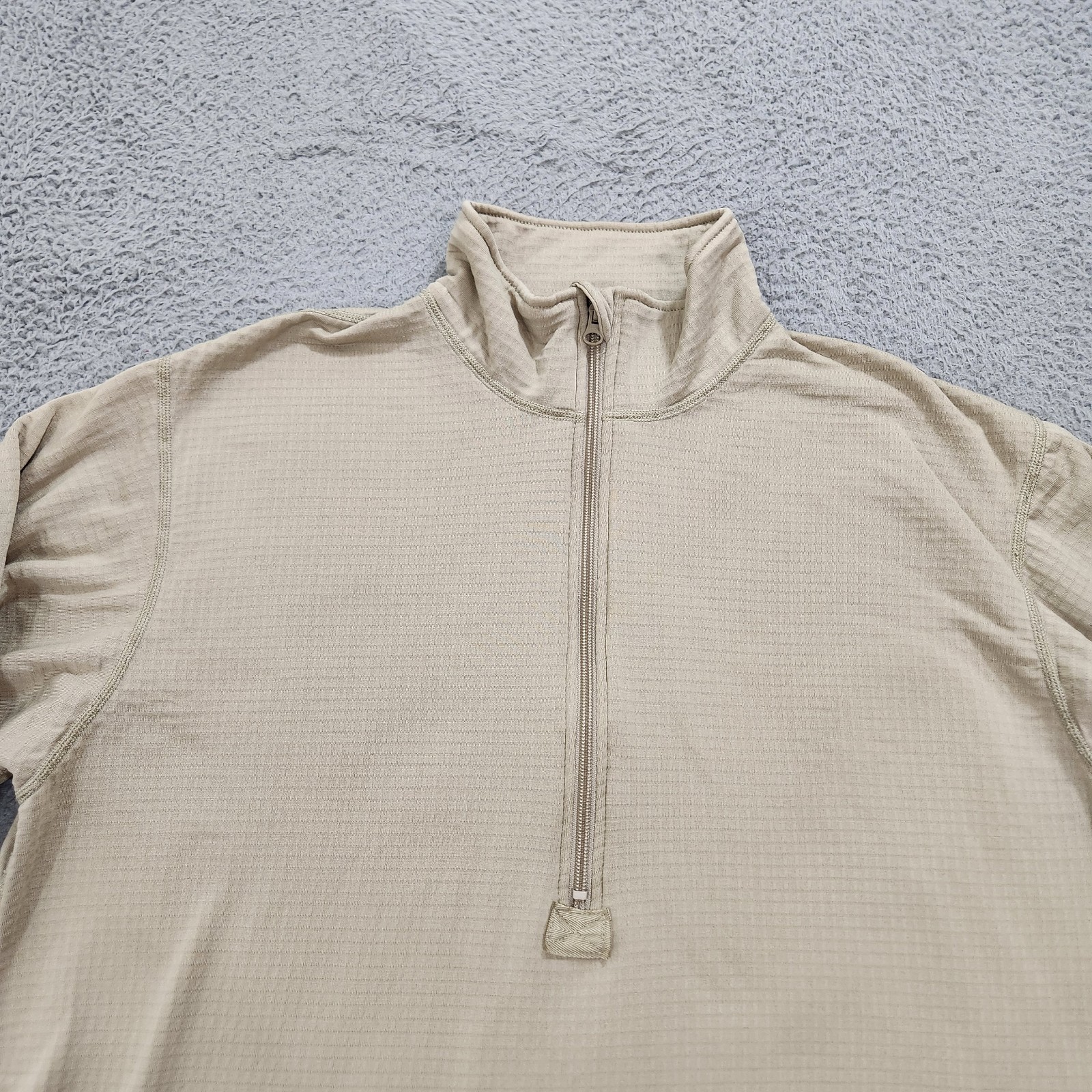Shirt Mid Weight Cold Weather Gen III Mens Extra Large Beige Inside Grid Fleece