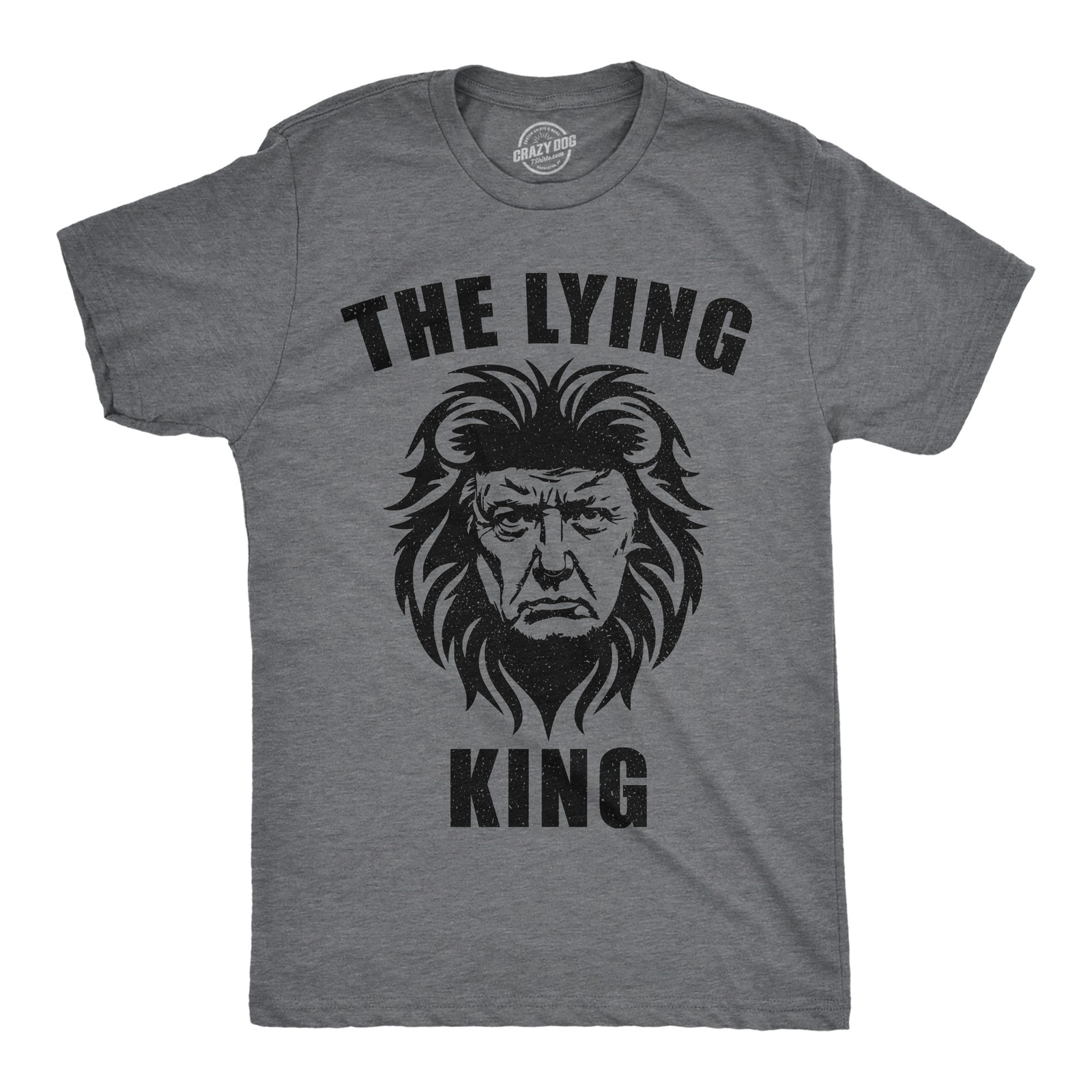 Mens Funny T Shirts The Lying King Sarcastic Anti Graphic Novelty Tee for