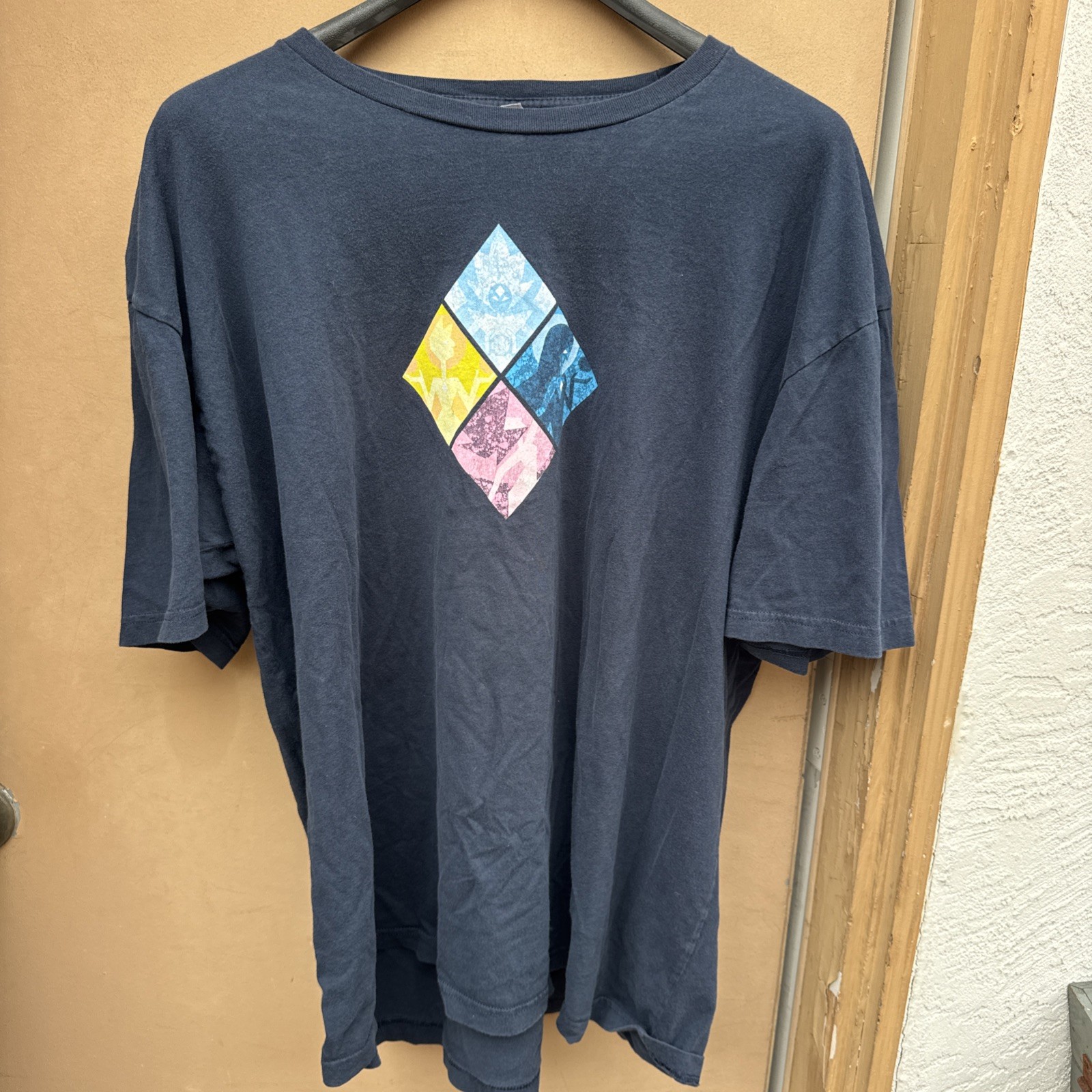 Steven Universe Shirt Size 3XL Blue Crystal Gems Garnet Amethyst Pearl Fade