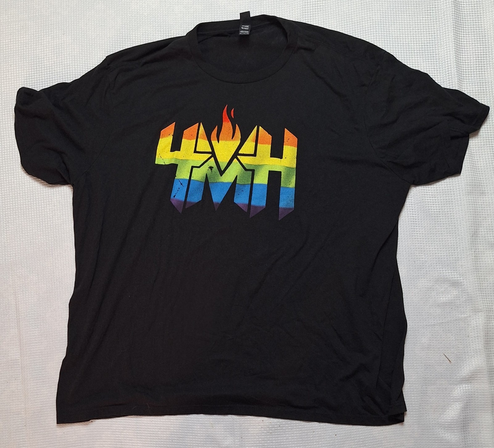 Black Graphic Short Sleeve T-shirt District Perfect Tri 4XL