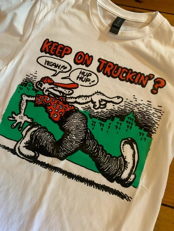 Keep on Truckin GREEN CRUMB short sleeve white color shirt Reprint S-5XL
