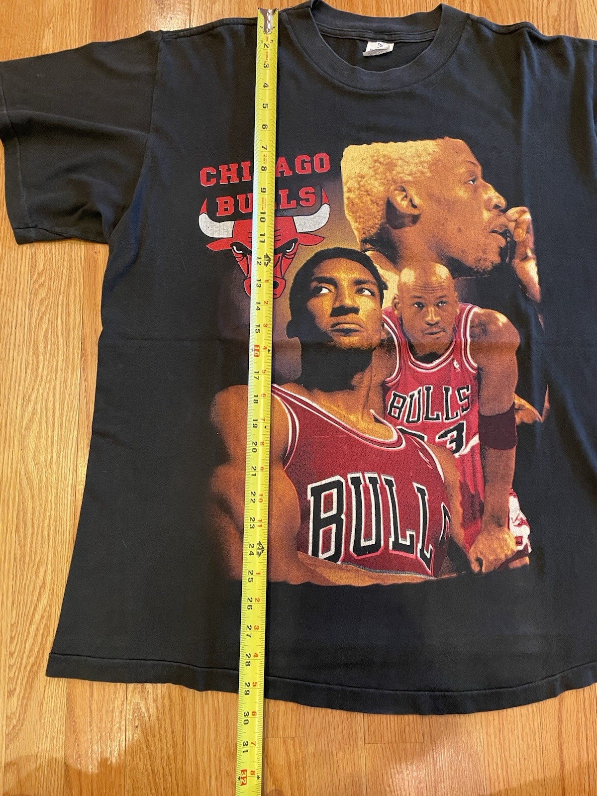 Vintage 90’s Chicago Bulls Rap Tee XXL TOP Single Stitch Hip Hop Jordan Rodman