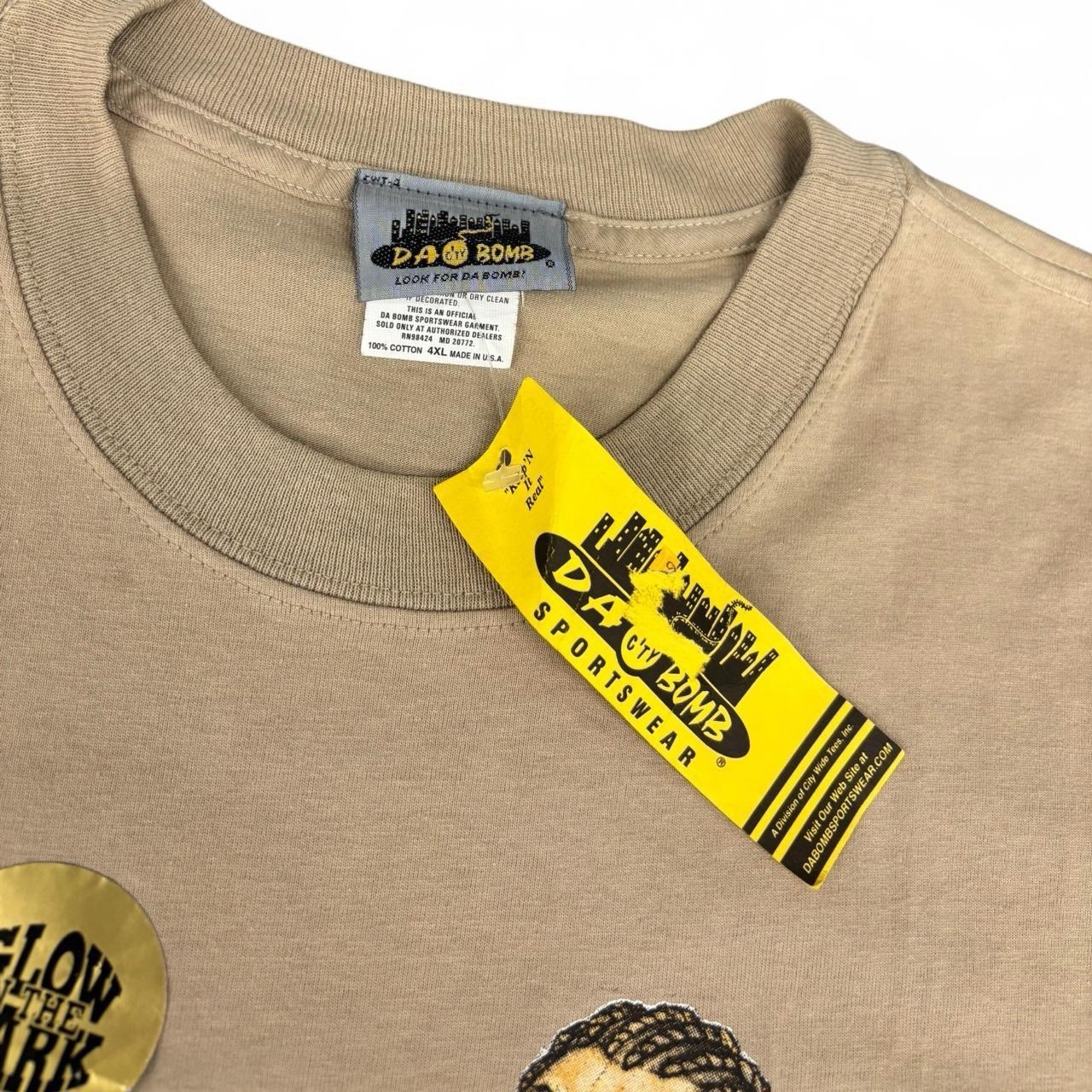 VTG 90sDa City Bomb Streetwear NYC Glow In Dark Comic Tee Y2K Hip Hop 4XL Skater