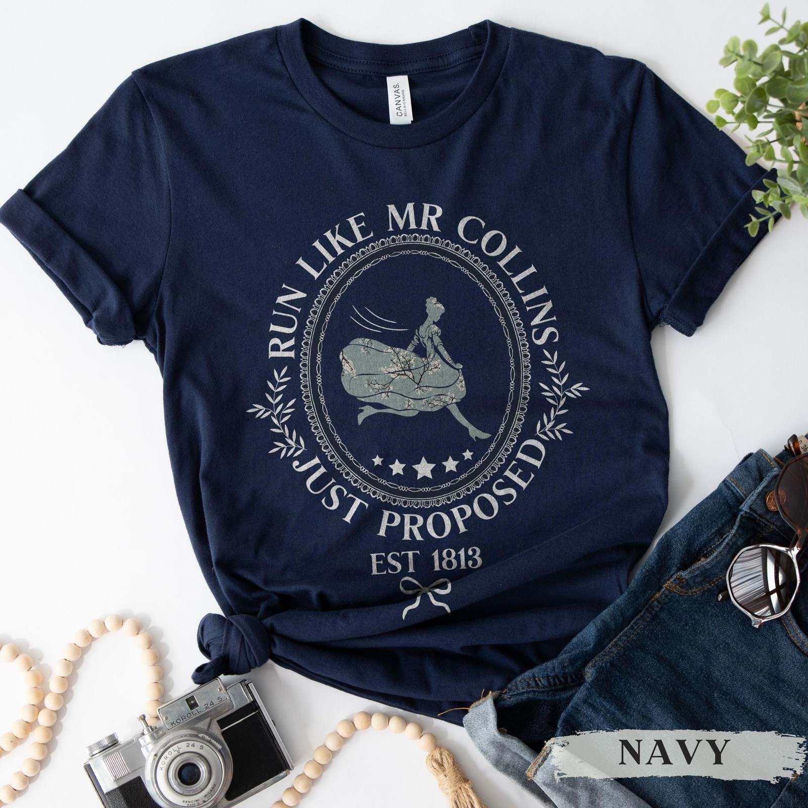 Pride and Prejudice Shirt Run Like Mr Collins Just Proposed Tee Elizabeth Bennet