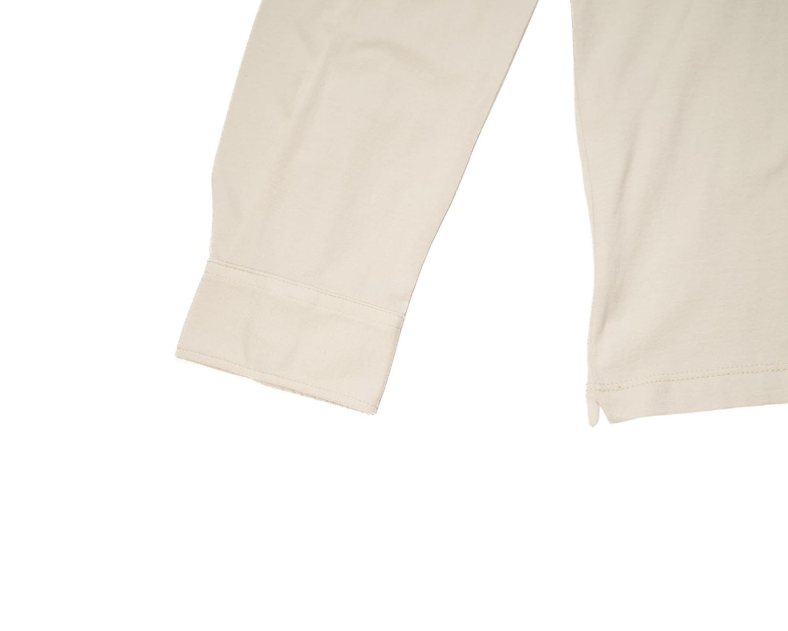 Sartorio $675 Light Beige Slim Long Sleeve Polo Shirt Cotton Jersey XXL (56 IT)