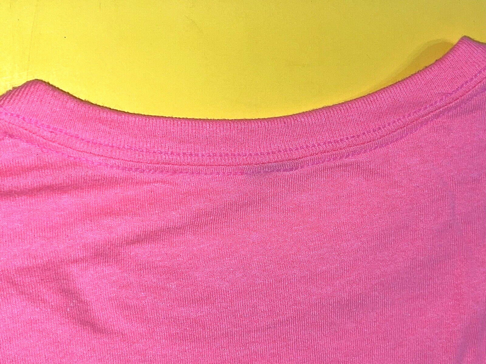 DoorDash Front & Back Food Delivery Driver NEON PINK Short Sleeve 2XL Shirt RARE