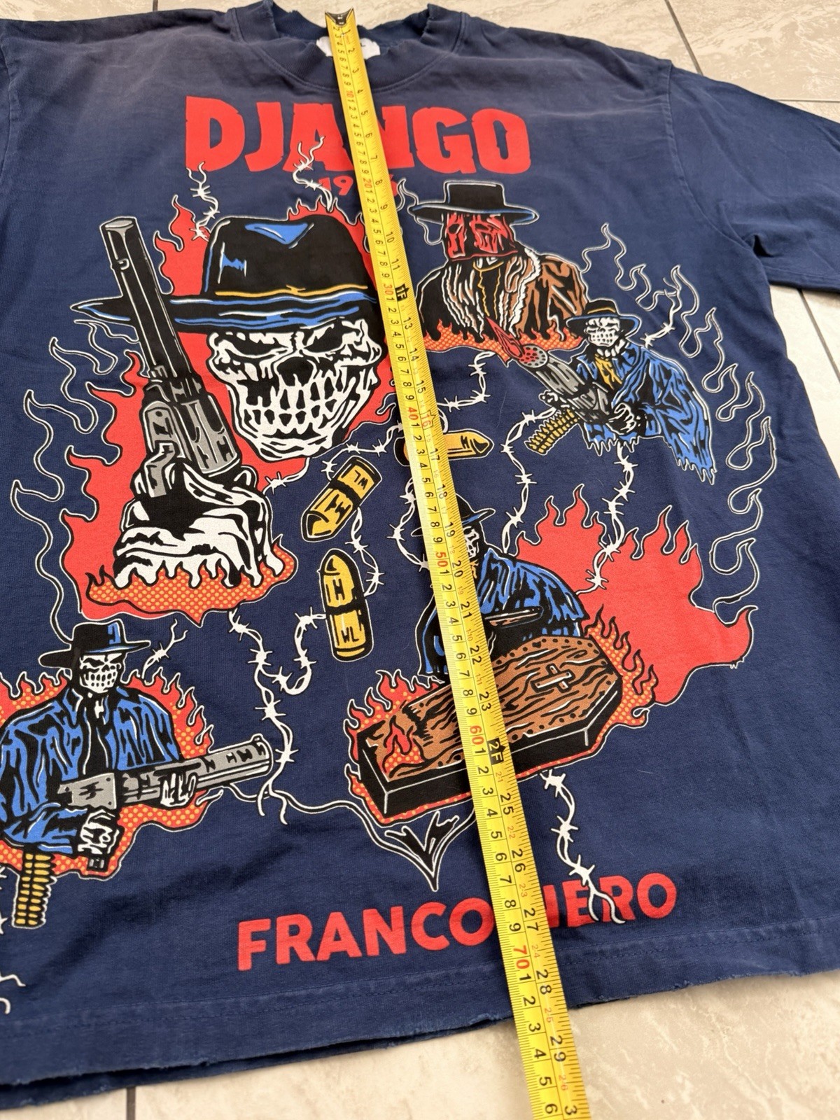 Warren Lotas Django 1966 Franco Nero T-Shirt Size Medium Oversized