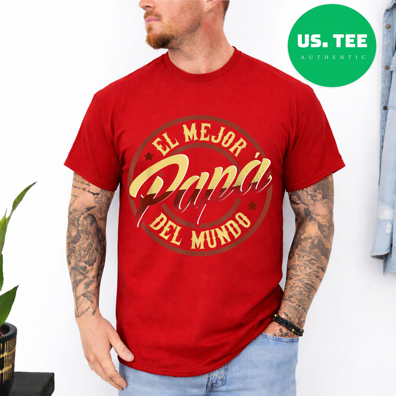 Fathers Day T-Shirts in Spanish El Mejor Papa del Mundo T-Shirt