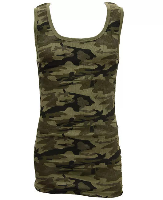Woodland Creek Men&rsquo;s Ribbed Tank Top Set of 2 in Green – X Large