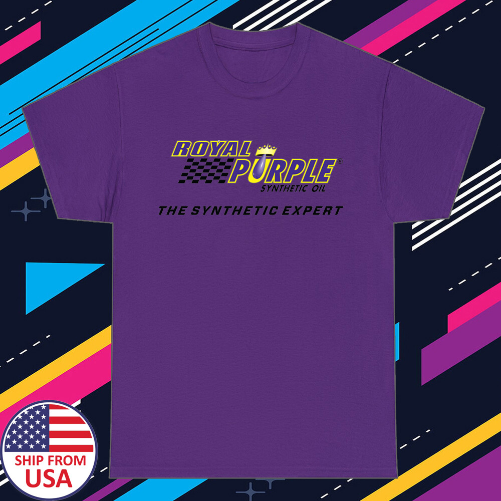 Royal Purple Synthetic Oil Men&rsquo;s Purple T-Shirt Size S-5XL