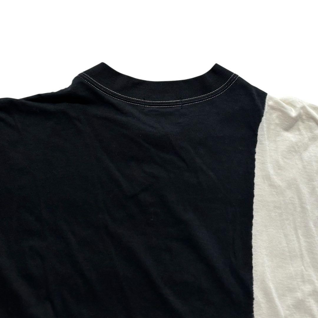 ISSEY MIYAKE 03SS Bicolor Panel Short Sleeve T-Shirt Black White M F/S