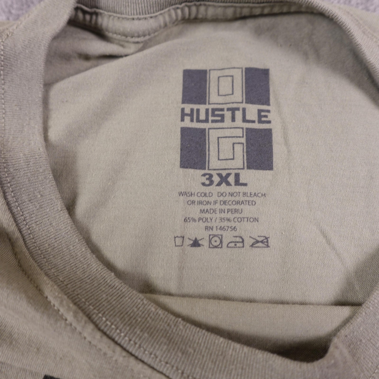 Hustle Shirt Mens 3XL Green Come In Peace Teddy Bear Graphic Streetwear
