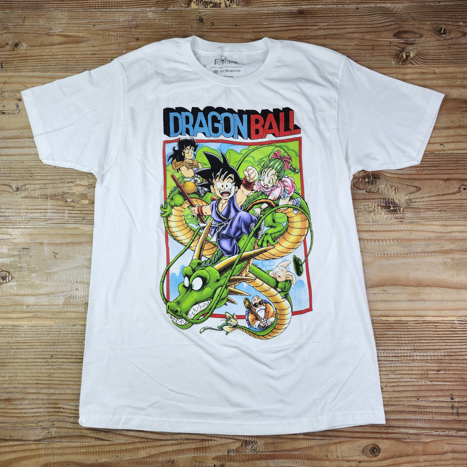 DRAGON BALL Mens T Shirt Graphic Tee White Goku Size M (38/40)