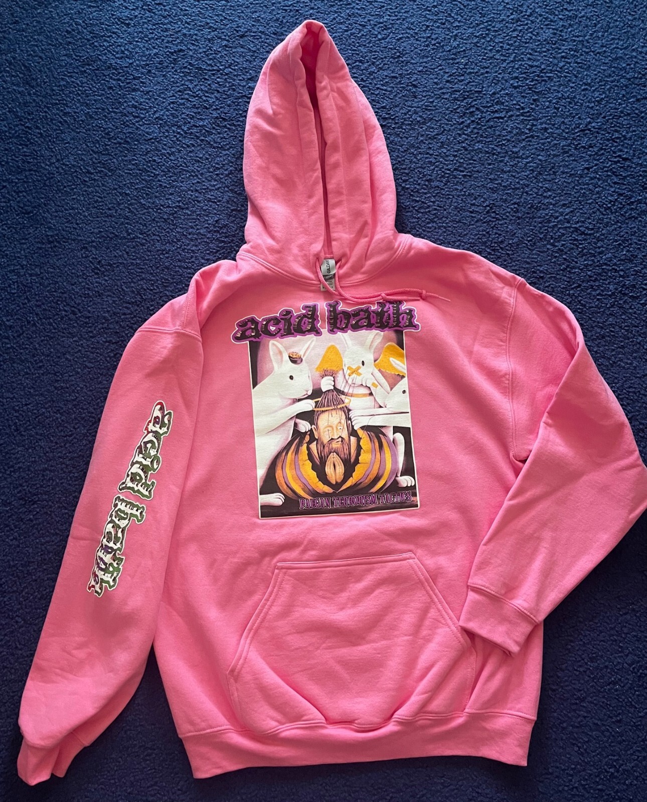 ACID BATH – PAEGAN TERRORISM TACTICS – Hoodie Azalea Pink OFFICIAL