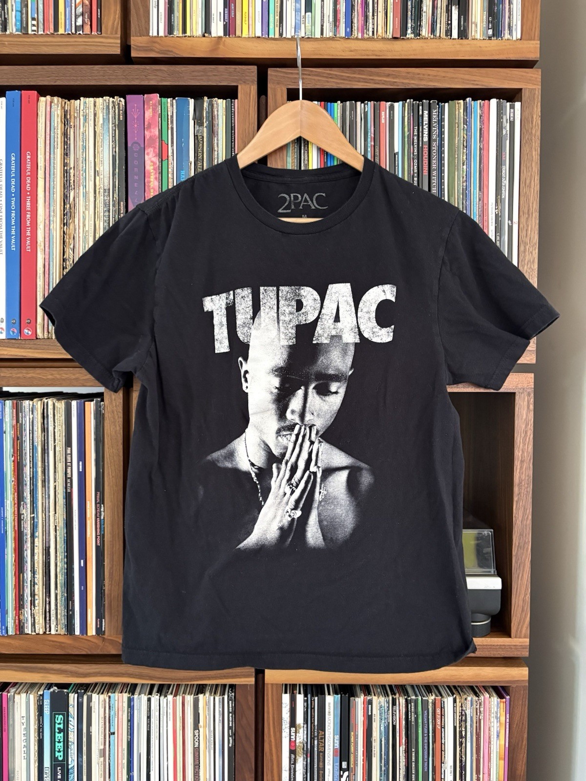 2PAC Black Tee Shirt Sz M Medium Tupac Shakur Hip Hop Rap 90s Classic