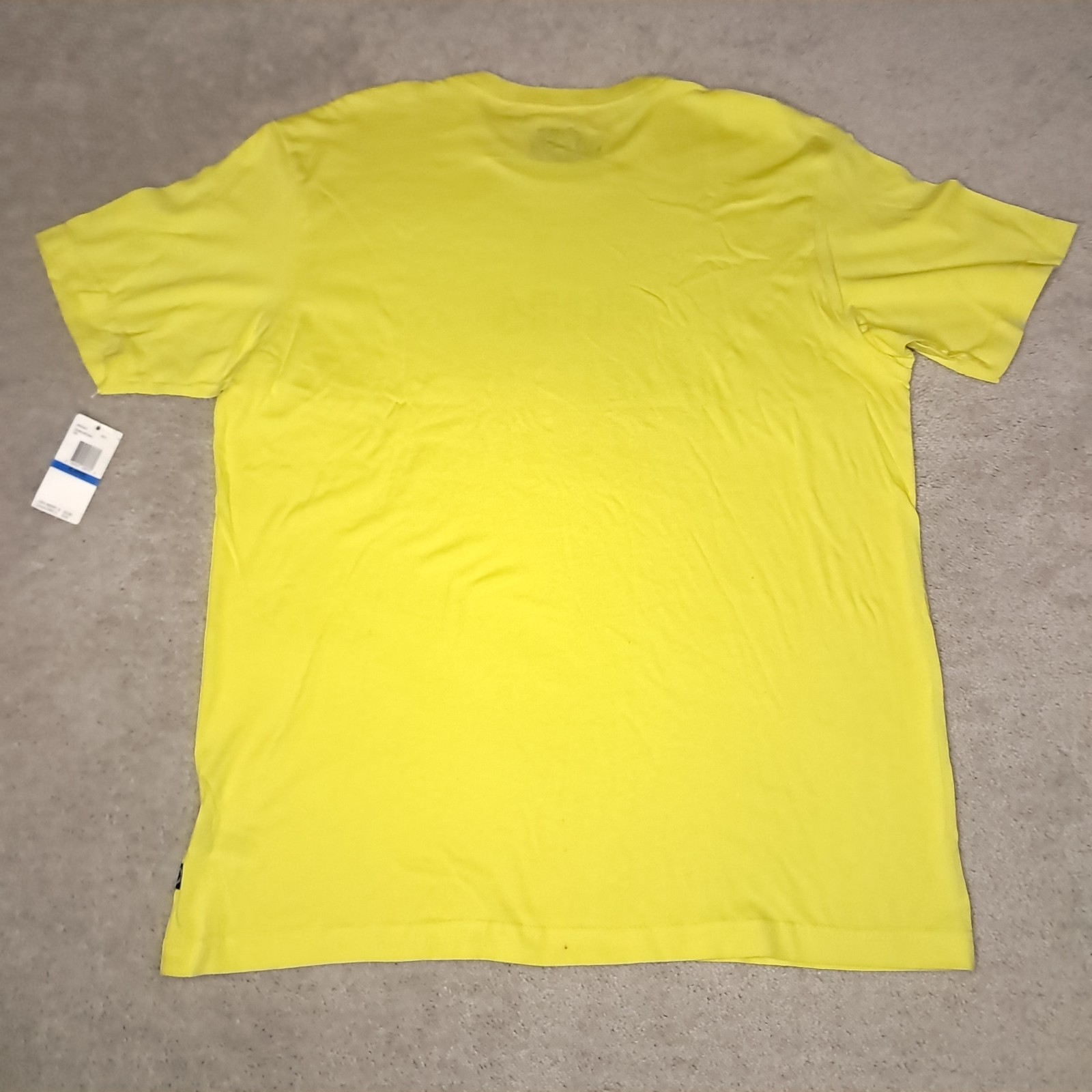 Y2K Volcom Stone Skateboard T-shirt Mens XL Slim Yellow Logo Spellout