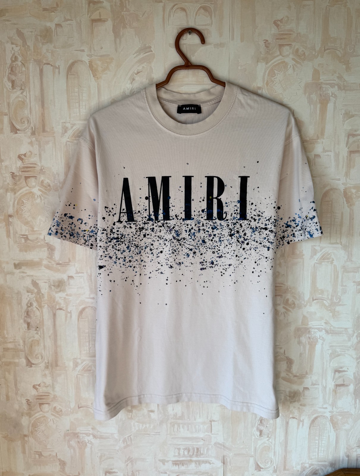 Amiri Men&rsquo;s Short Sleeve T-Shirt 100% Cotton, Size Large