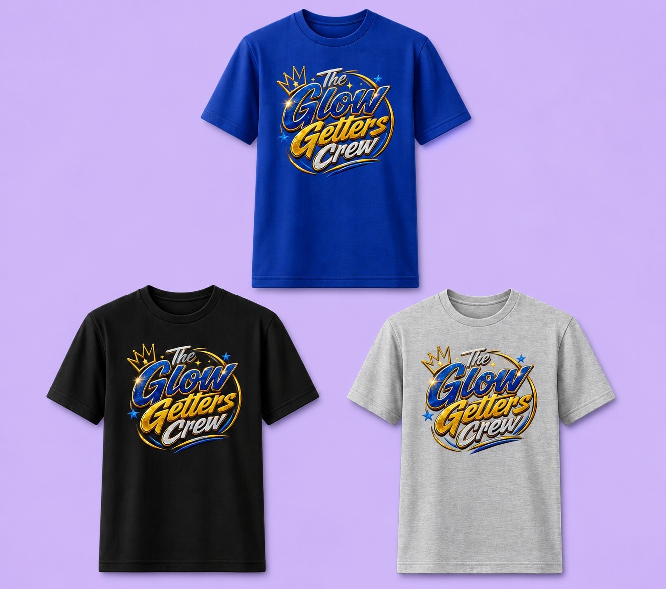 Glow Getters Crew Tshirt 2nd Design