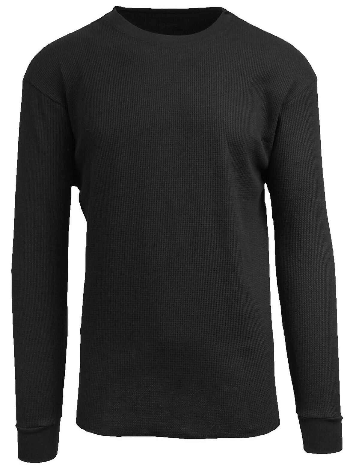 Men&rsquo;s Crew Neck Waffle-Knit Long Sleeve Thermal Shirts (S-5XL) NWT Free Shipping