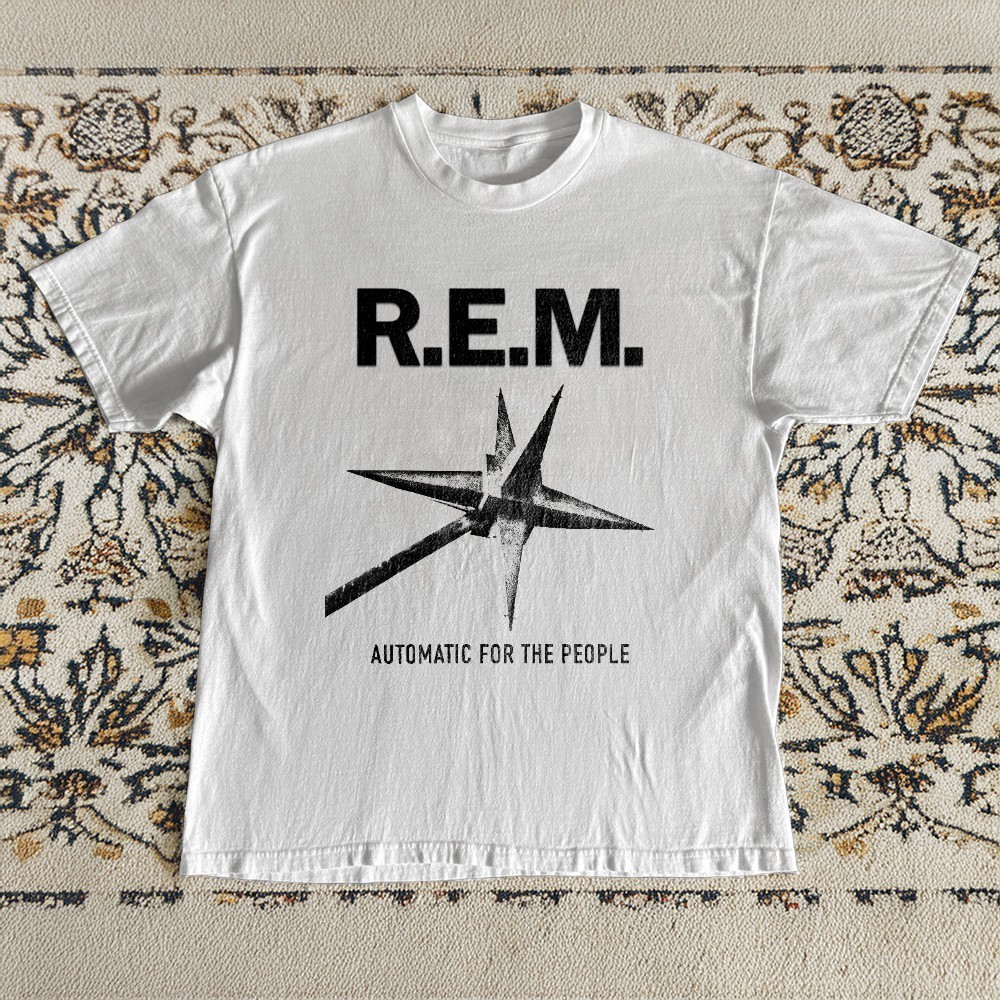 REM R.E.M. Automatic For The People Album White Classic Unisex T-Shirt Size S-5X