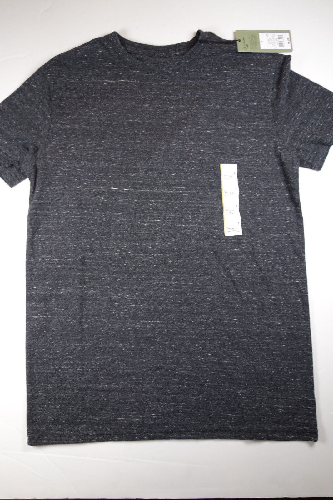 GOODFELLOW Men&rsquo;s Marled Black Short Sleeve T-Shirt NEW Small
