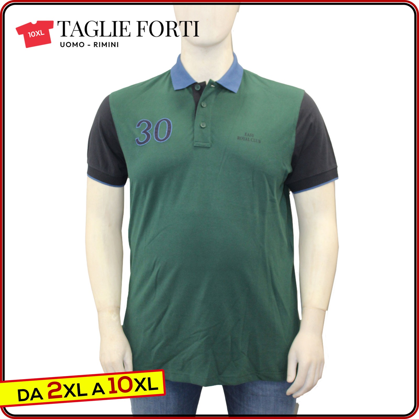 men&rsquo;s short sleeve cotton polo shirt with collar PLUS SIZES from 2xl to 10xl