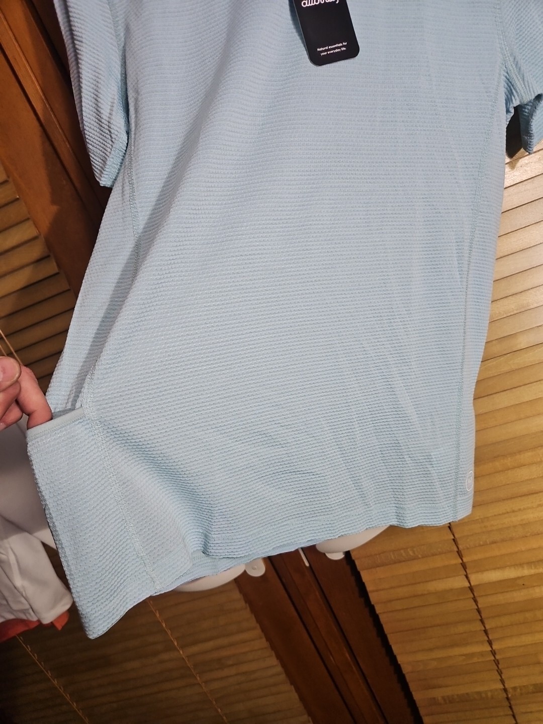 New NWT $58 Allbirds Men&rsquo;s XS Natural Run Tee T Shirt Tech Blue Hush Free Ship