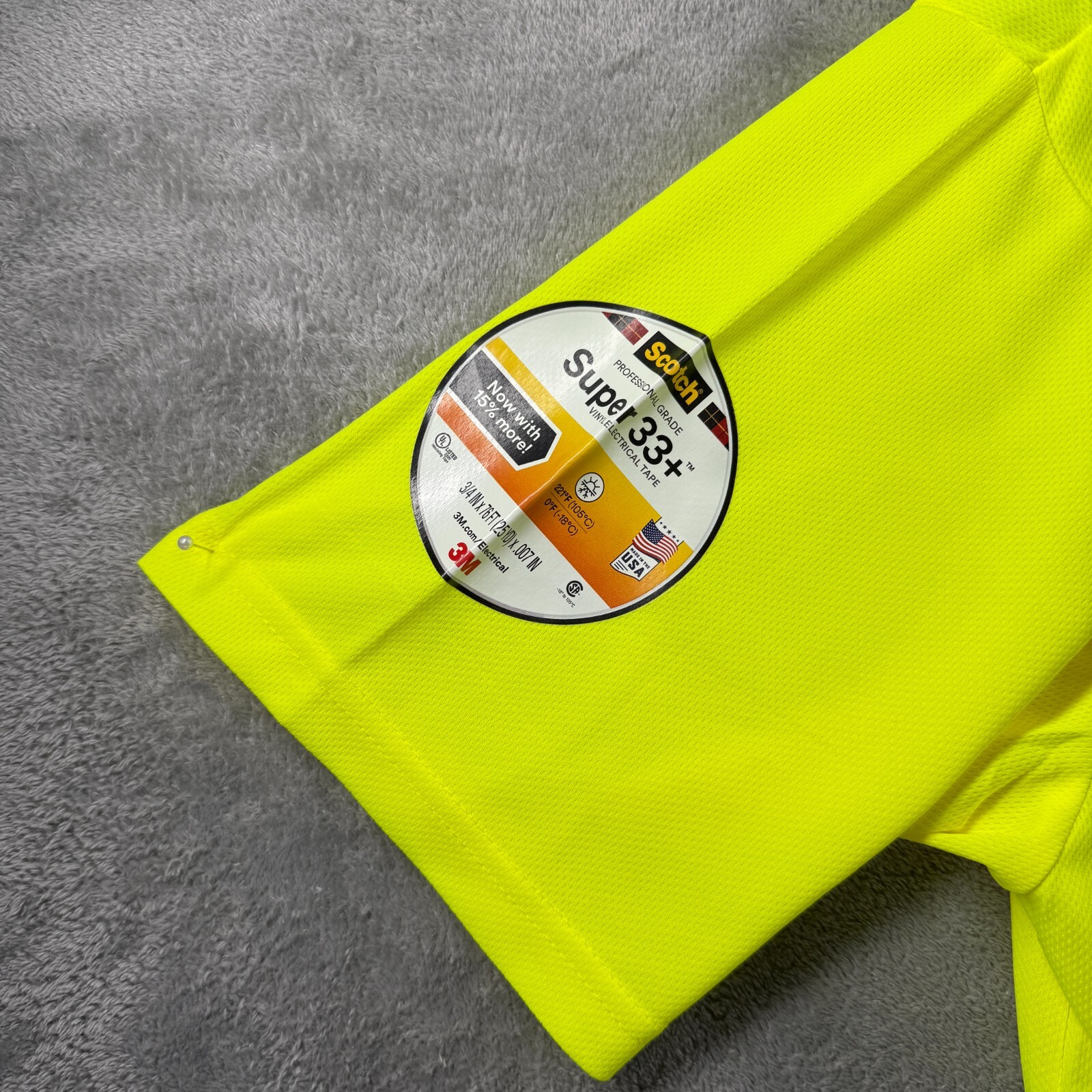 Xtreme 3M Scotchlite Reflective Men&rsquo;s Large L T Shirt High Visibility Safety