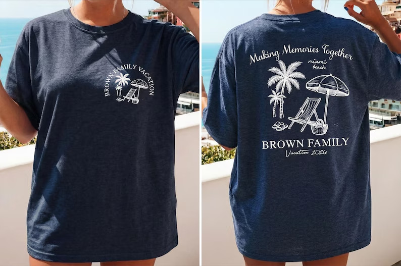 Custom Summer Family Vacation 2026 Shirt