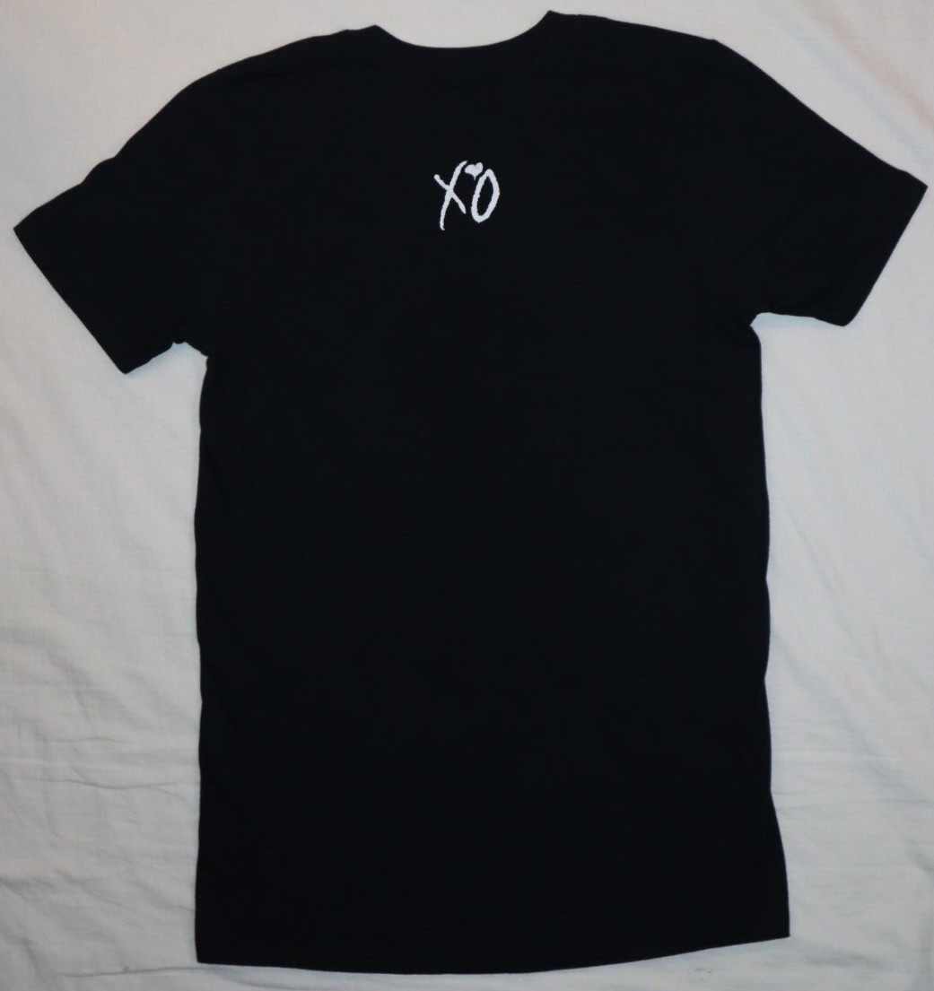 THE WEEKND XO SIZE S ANARCHY TOUR SHIRT MORNING CROSS SKULL FLAMES CONCERT MUSIC