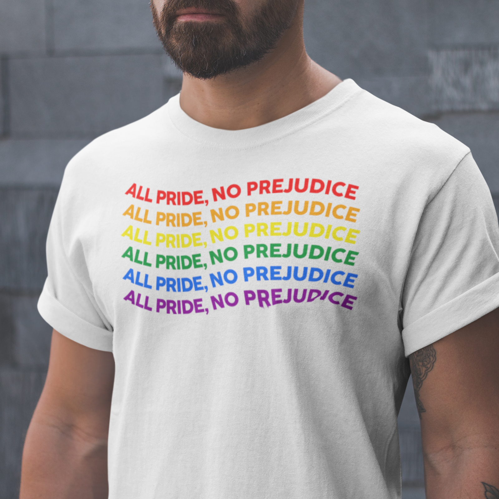 All Price No Prejudice Mens T Shirt shirt LGBTQ Gay Pride Him Lesbian Bisexua…