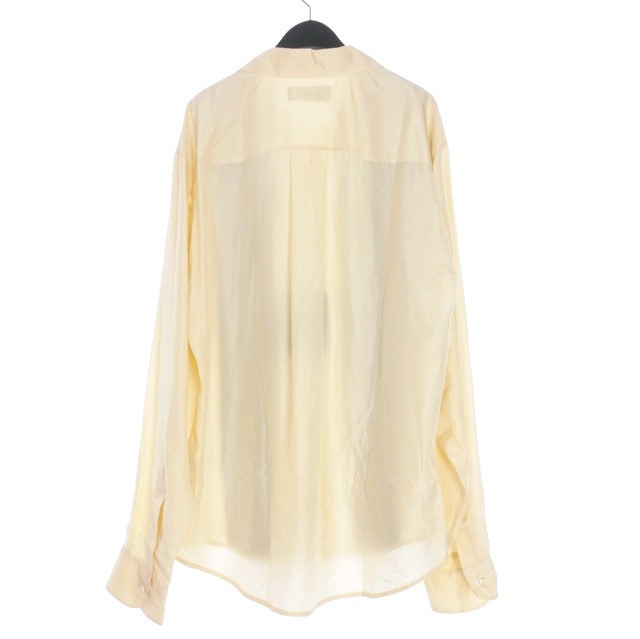 DSQUARED2 Men&rsquo;s Silk Shirt 46 Light Beige Long Sleeve NWT 80cm/31.5&Prime;