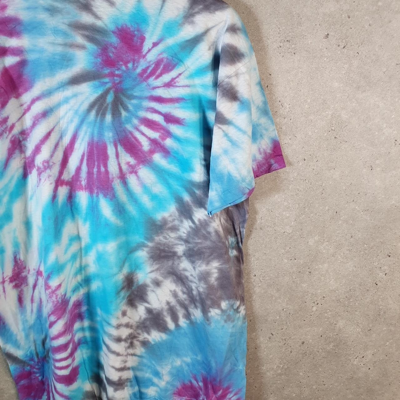 Vintage Hanes Tie Dye USA 90s Single Stitch T Shirt Mens XL Multicoloured