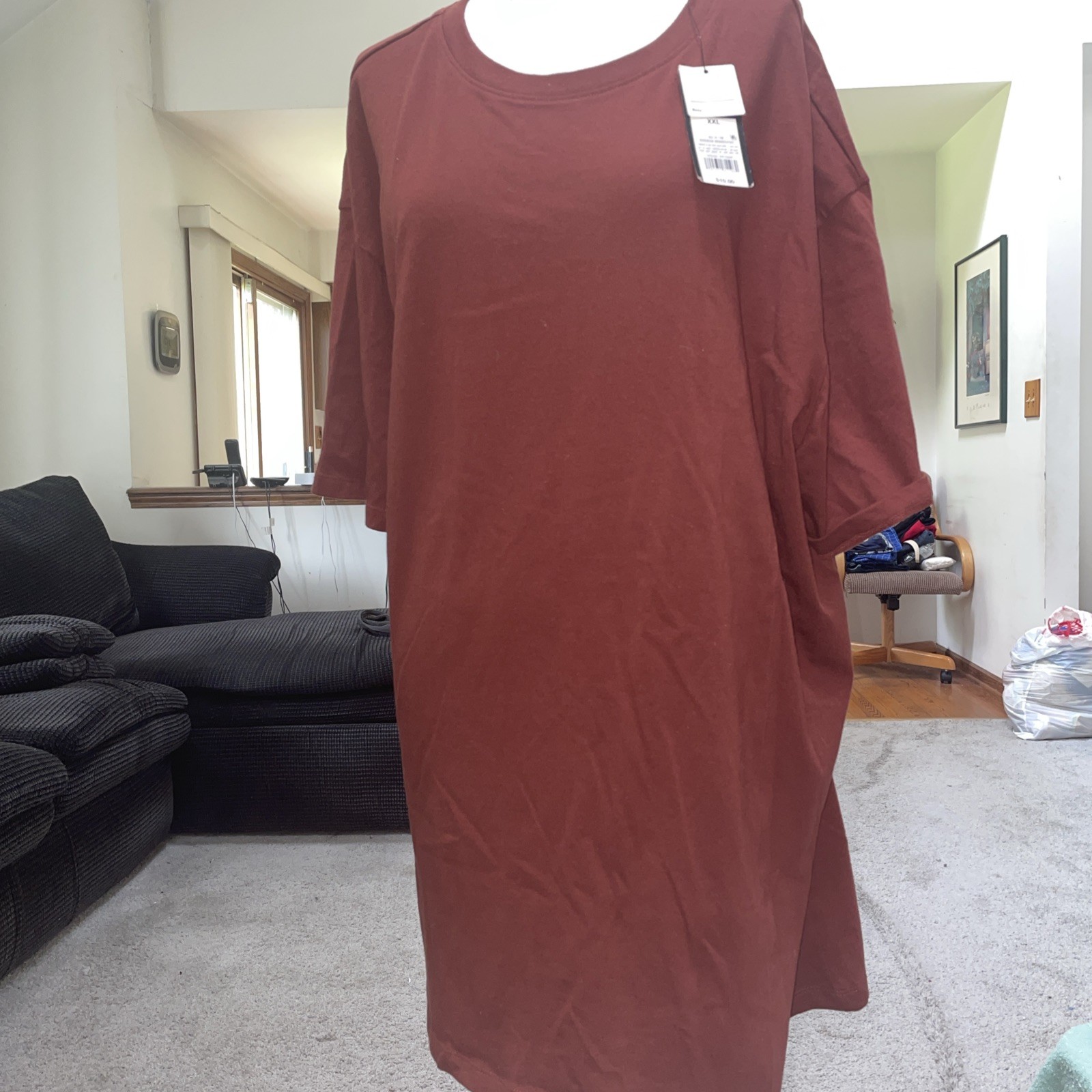 Original Use Rosewood Brown Short Sleeve Cotton T Shirt Size XXL New Tags