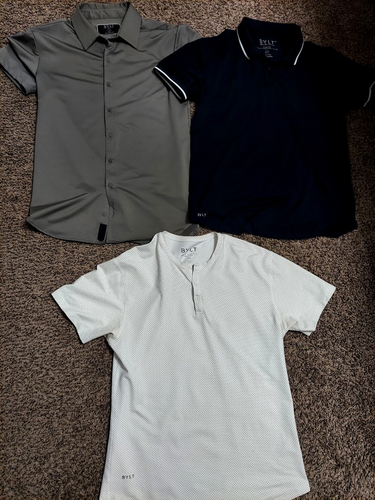 Bylt Premium Basics Lot Of 3 Shirts Mens Medium