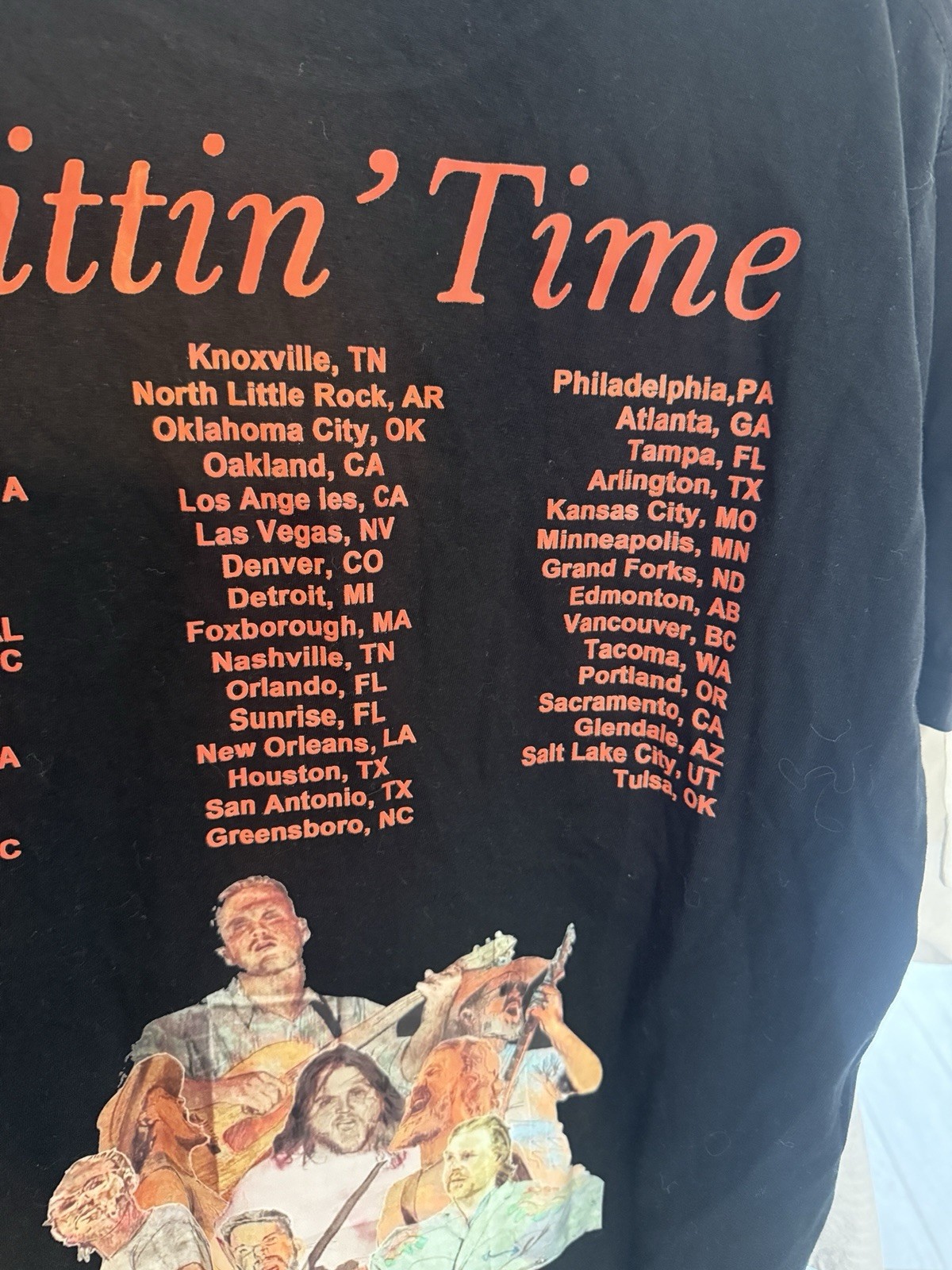 Zach Bryan Quittin Time Tour 2024 Shirt Medium Mens Country Music Merch