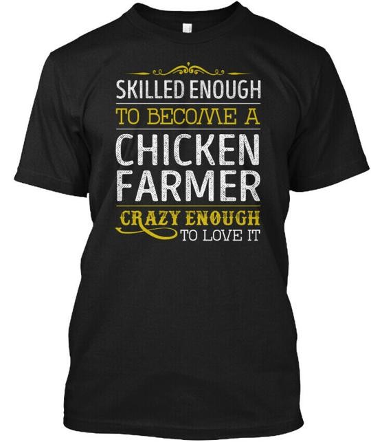 Chicken Farmer Love It T-Shirt Made in the USA Size S to 5XL