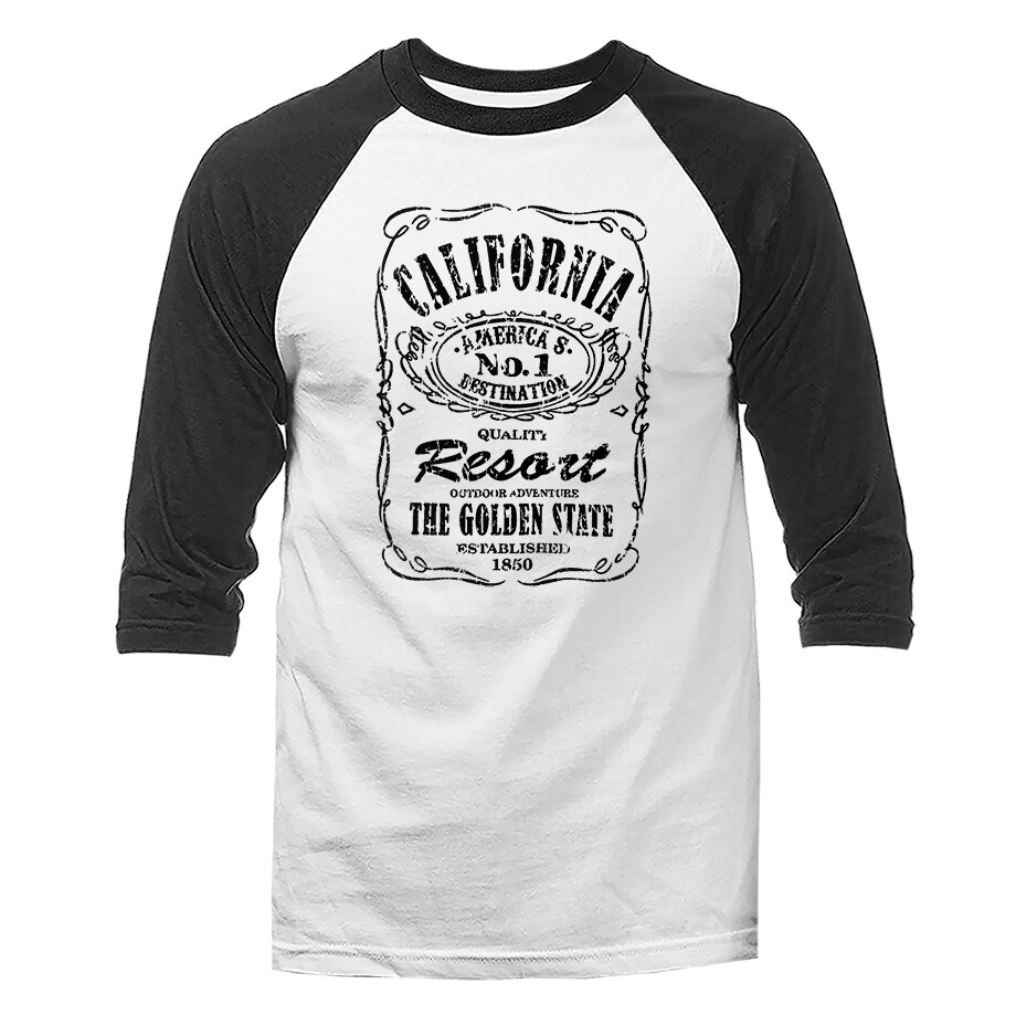 The Golden State California Resort 3/4 Sleeve Raglan