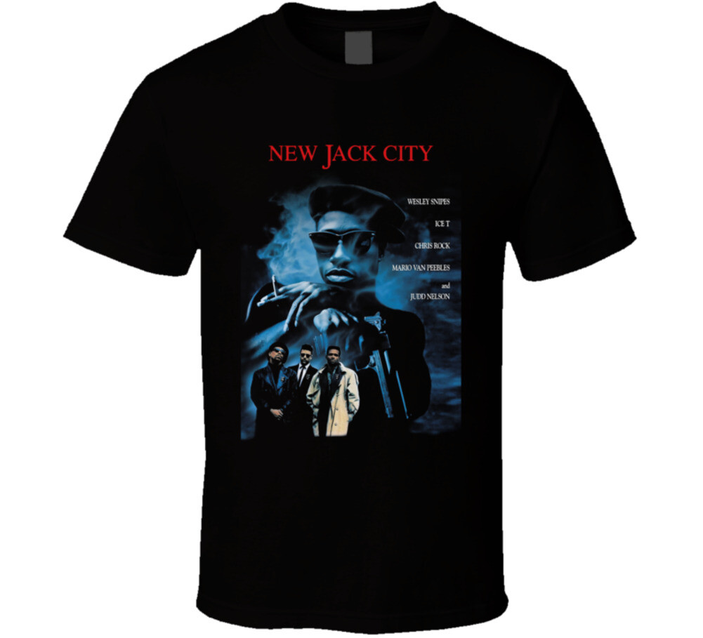 New Jack City Snipes 90&rsquo;s Hip Hop Gangster Retro Movie T Shirt