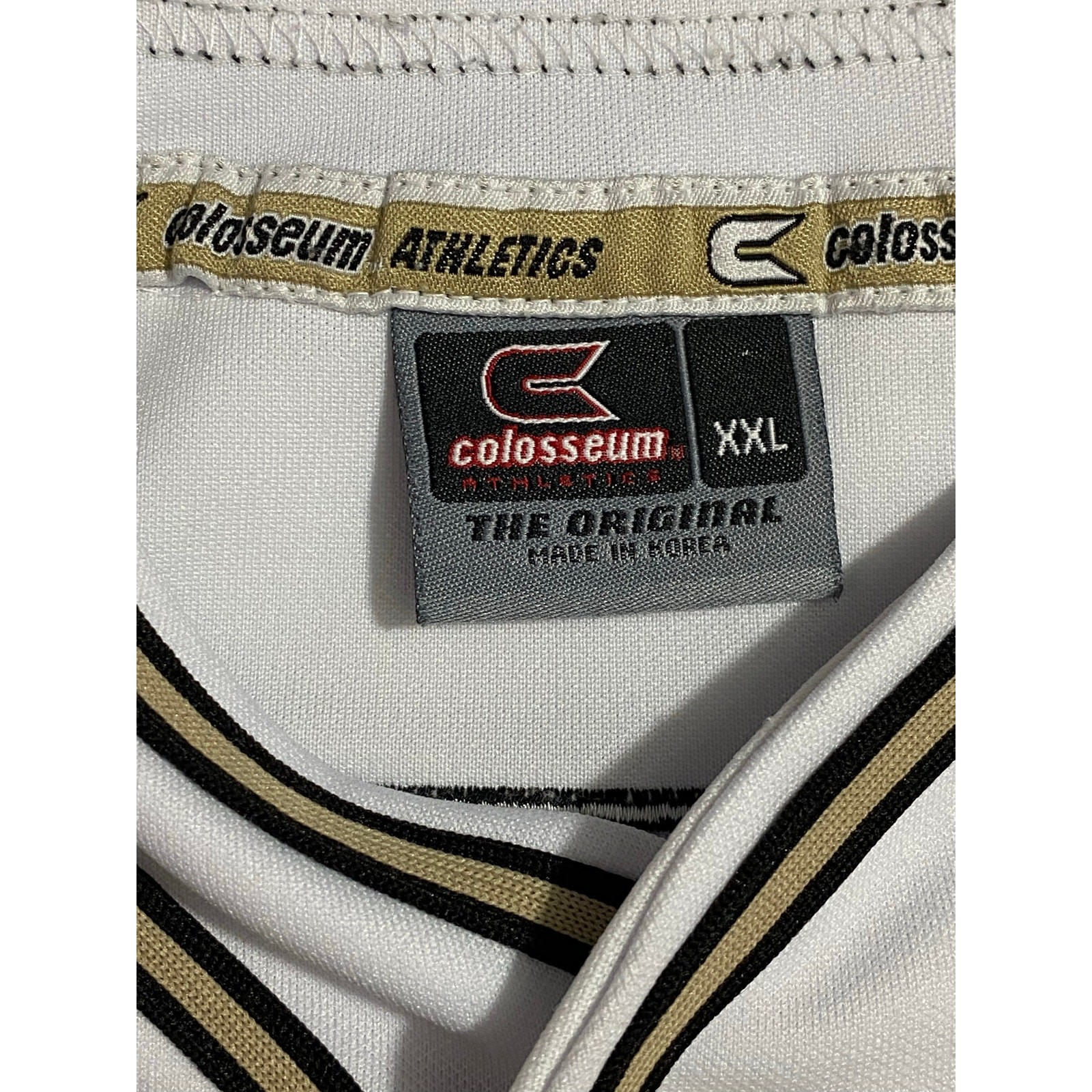 Colosseum Athletics Jesus Christ Baseball Jersey — White Stitch Logos 2XL