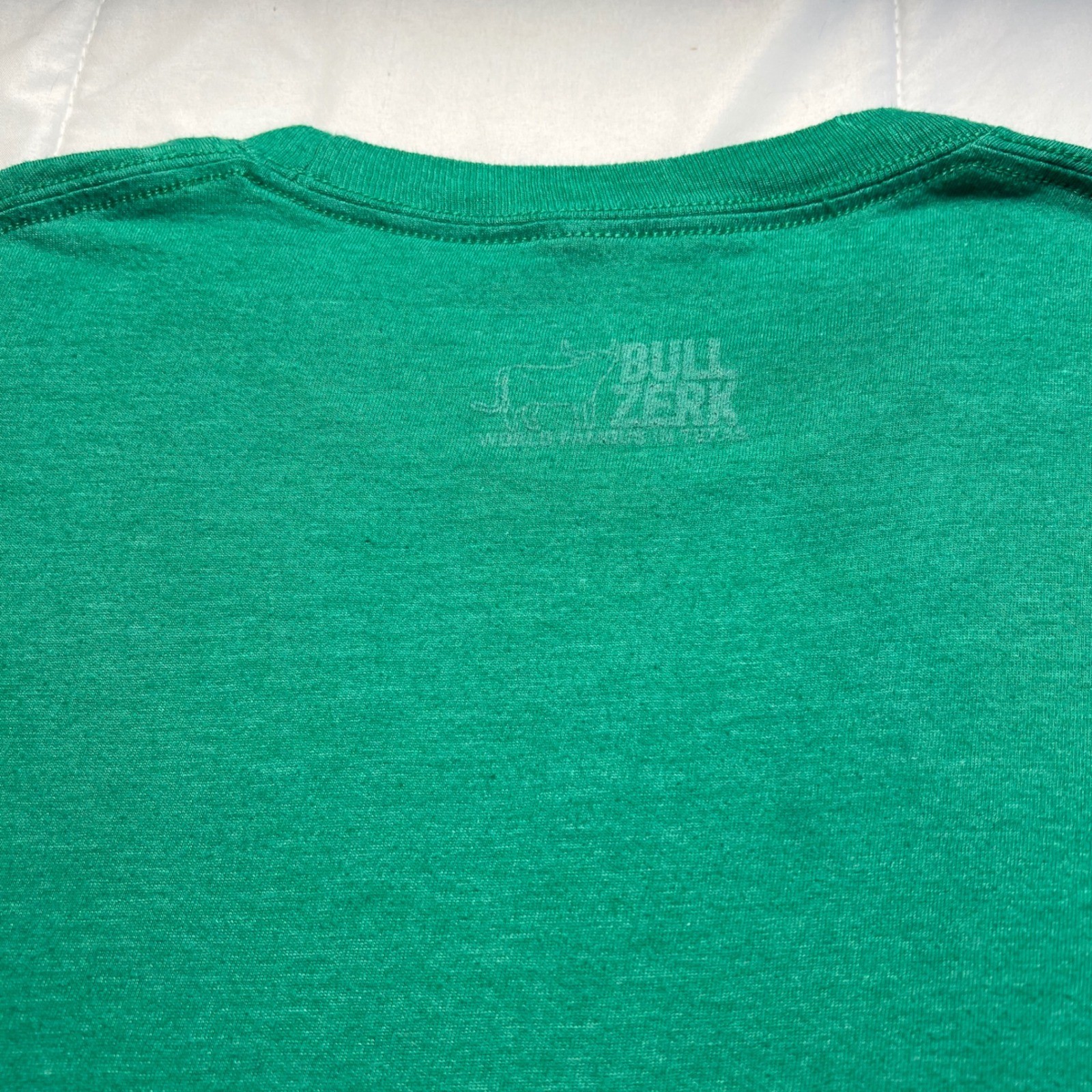 Bullzerk Dallas Hockey T Shirt Mens Large Green Graphic Goalie Mask Tee