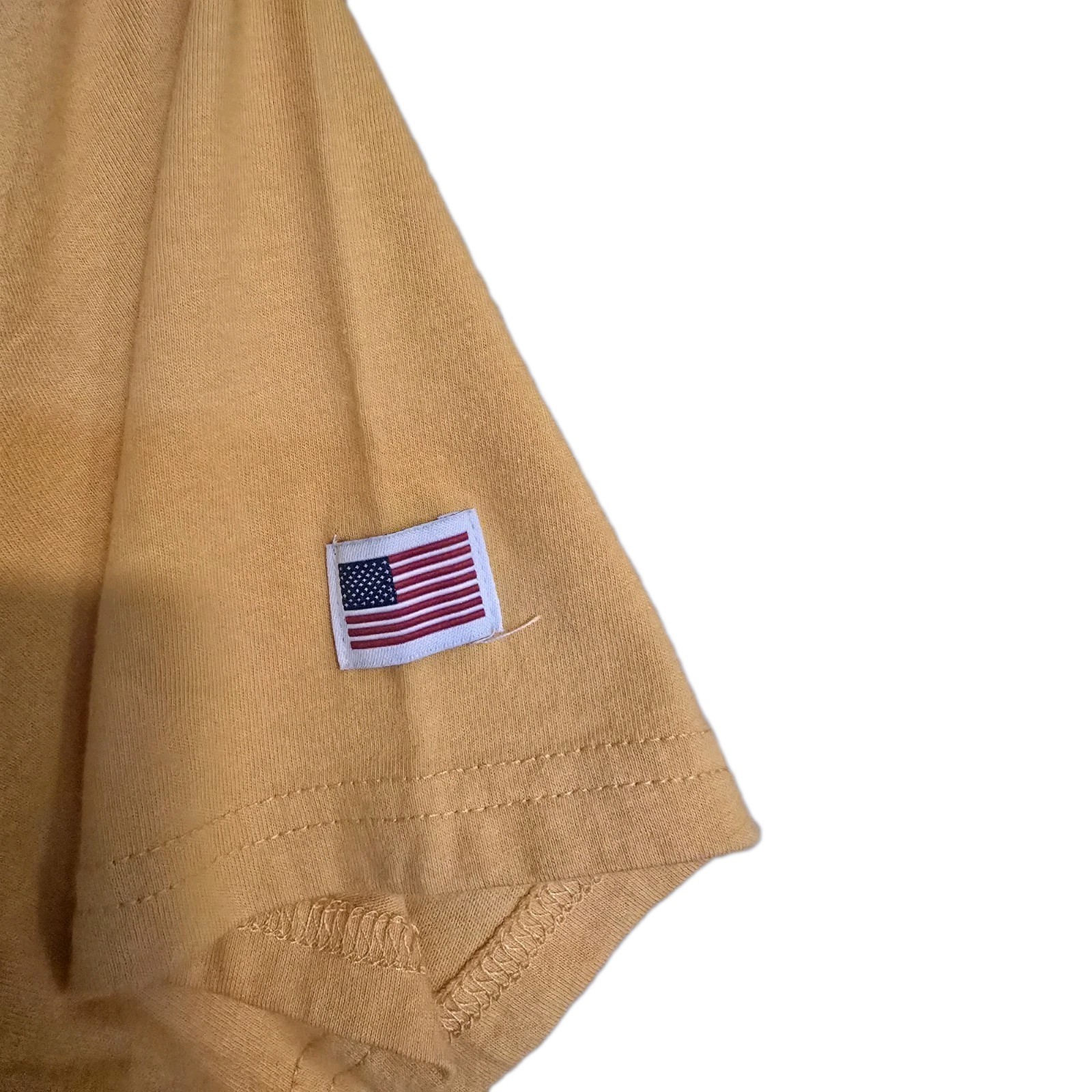 NWT Hollister California Graphic Tee – Mustard Yellow Applique Logo Size M